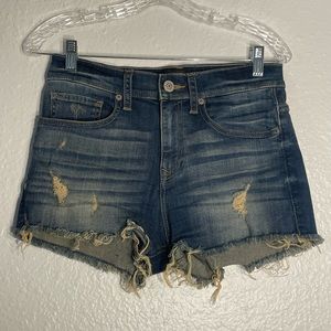 Express High Waisted denim shorts | US size 4 | distressed